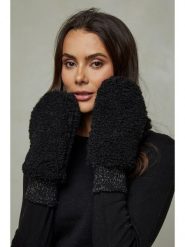 Soft Cashmere Rękawiczki w kolorze czarnym rozmiar: onesize. Czarne rękawiczki damskie Soft Cashmere, bez wzorów, prążkowane. Za 56.99 zł.