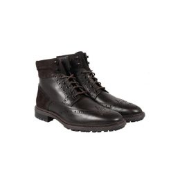 Buty outdoor męskie U Brenson A. Brązowe buty trekkingowe męskie Geox, ze skóry, bez zapięcia, outdoorowe. Za 408.00 zł.