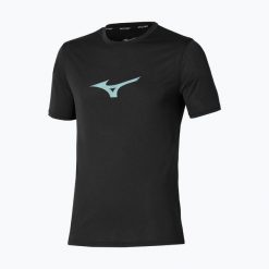 Koszulka do biegania męska Mizuno Core Runbird Tee. Czarne t-shirty sportowe męskie Mizuno, l, z materiału, bez ramiączek, do biegania. Za 149.99 zł.