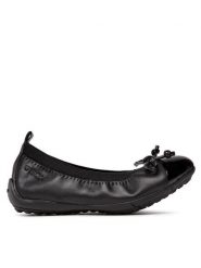 Geox Baleriny J Piuma Bal. F J11B0F 03902 C9999 1 Czarny. Czarne baleriny dziewczęce Geox, bez wzorów, ze skóry. Za 229.99 zł.