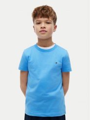 Tommy Hilfiger T-Shirt Essential KB0KB06879 D Niebieski jasny Regular Fit. Niebieskie t-shirty chłopięce Tommy Hilfiger, bez wzorów, z bawełny, bez ramiączek. Za 109.99 zł.