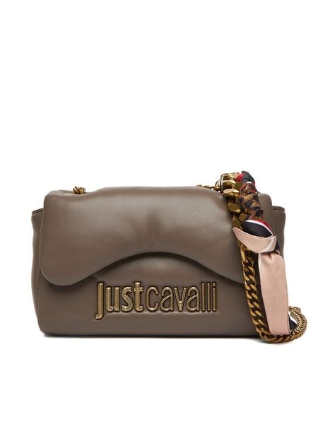 Just Cavalli Torebka 79RA4BD2 ZS748 Brązowy. Brązowe torebki klasyczne damskie Just Cavalli, bez wzorów, ze skóry, bez dodatków. Za 529.99 zł.