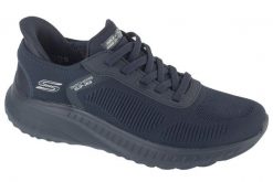 Buty sportowe Sneakersy męskie, Slip-Ins: BOBS Squad Chaos - Solid Step,slip-ins. Niebieskie buty sportowe na co dzień męskie Skechers, z materiału, bez zapięcia, trekkingowe. Za 299.99 zł.