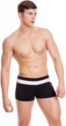 Bokserki pływackie męskie Aqua Speed Grant. Czarne kąpielówki męskie Aqua-Speed, l, bez wzorów, z dzianiny, do pływania. Za 65.99 zł.