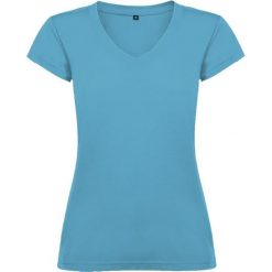 Damska Koszulka Victoria. Niebieskie bluzki damskie ROLY, xl, bez wzorów, sportowe, bez kołnierzyka, bez ramiączek. Za 32.99 zł.