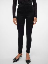 Vero Moda Dżinsy - Skinny fit - w kolorze czarnym rozmiar: S/L30. Czarne jeansy damskie Vero Moda, z podwyższonym stanem. Za 100.95 zł.