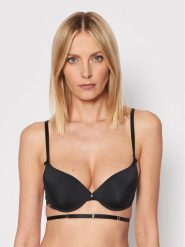 Selmark Biustonosz push-up Etna 10514 Czarny. Czarne biustonosze SELMARK, bez wzorów, z syntetyku. Za 179.99 zł.