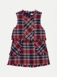 Abel & Lula Sukienka codzienna 5542 Granatowy Regular Fit. Niebieskie sukienki dziewczęce Abel & Lula, bez wzorów, z syntetyku, bez ramiączek. Za 199.99 zł.