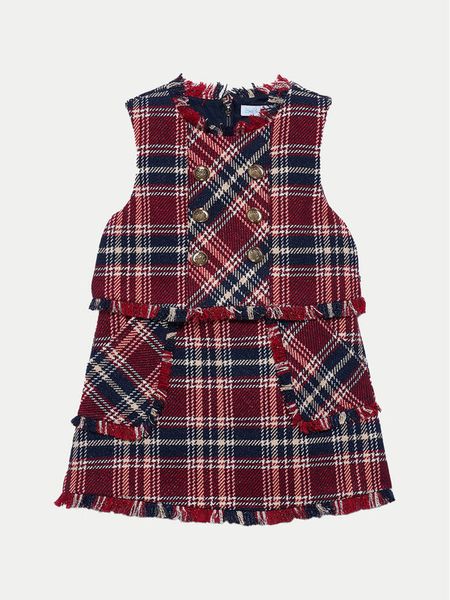 Abel & Lula Sukienka codzienna 5542 Granatowy Regular Fit. Niebieskie sukienki dziewczęce Abel & Lula, bez wzorów, z syntetyku, bez ramiączek. Za 279.99 zł.