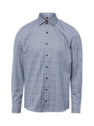 Finshley & Harding koszula biznesowa - non-iron Mężczyźni Slim Fit Bawełna niebieski|biały, 39. Białe koszule męskie Finshley & Harding, m, bez wzorów, z bawełny, bez kołnierzyka, bez ramiączek. Za 159.95 zł.