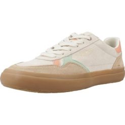 Tenisówki Pepe Jeans Model Travis Retro W Kolor Beżowy. Brązowe trampki i tenisówki damskie Pepe Jeans, bez wzorów, z jeansu. W wyprzedaży za 276.35 zł.