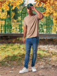 Jeansy skinny - niebieski. Niebieskie jeansy męskie Sinsay. Za 69.99 zł.