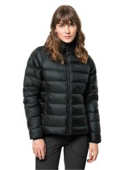 Jack Wolfskin Kurtka puchowa w kolorze czarnym rozmiar: M. Czarne kurtki damskie Jack Wolfskin, m, bez wzorów, z poliamidu, bez kaptura. Za 592.99 zł.