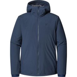 Kurtka ocieplana męska Mimic Alert Hood. Niebieskie kurtki męskie Haglöfs, m, bez wzorów, sportowe, bez kaptura. Za 990.00 zł.