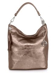 Mia Tomazzi Skórzana torebka "Sabaudia" w kolorze jasnobrązowym - 26 x 28 x 12 cm rozmiar: onesize. Brązowe torebki klasyczne damskie Mia Tomazzi, bez wzorów, z materiału, bez dodatków. Za 239.99 zł.