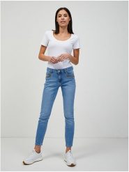Orsay Dżinsy - Skinny fit - w kolorze błękitnym rozmiar: 42. Niebieskie jeansy damskie ORSAY. Za 100.99 zł.