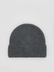 Czapka beanie z domieszką wełny - jasnoszary. Szare czapki męskie Reserved, bez wzorów, z wełny. Za 69.99 zł.