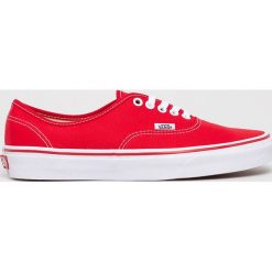 Vans - Tenisówki Authentic. Czerwone trampki i tenisówki męskie Vans, bez wzorów, z gumy, bez zapięcia. W wyprzedaży za 159.90 zł.