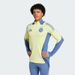 Bluza Ajax Amsterdam Tiro 24 Competition Training. Zielone bluzy bez kaptura męskie Adidas, xl, z dresówki. W wyprzedaży za 254.60 zł.