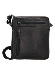 HIDE & STITCHES Skórzana torebka w kolorze czarnym - 21 x 24 x 5 cm rozmiar: onesize. Czarne torebki klasyczne damskie HIDE & STITCHES, bez wzorów, z materiału, bez dodatków. Za 217.99 zł.