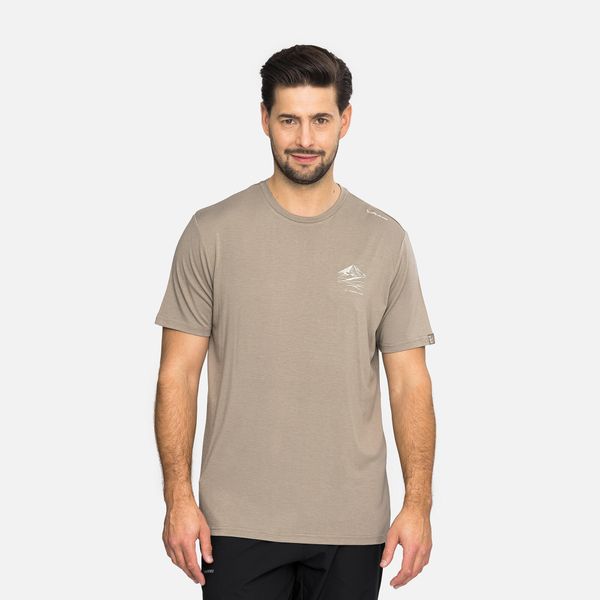 T-shirt męski VIKING Lenta Bamboo Light Man. Brązowe t-shirty męskie VIKING, m, bez wzorów, bez kołnierzyka. Za 139.90 zł.