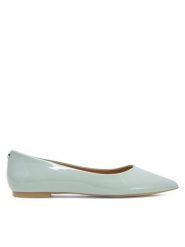 Nine West Baleriny WFA2622-1 Niebieski. Niebieskie baleriny damskie Nine West, bez wzorów, ze skóry, bez obcasa. Za 119.99 zł.