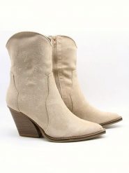 Bellucci Botki w kolorze beżowym rozmiar: 36. Brązowe botki damskie Bellucci, eleganckie, bez obcasa, bez zapięcia. Za 144.58 zł.