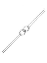 Eclat d'Argent Srebrna bransoletka z elementem ozdobnym rozmiar: onesize. Szare bransoletki damskie Eclat d'Argent, srebrne. Za 108.99 zł.