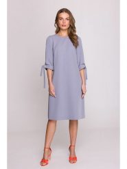 Stylove Sukienka w kolorze szarym rozmiar: XL. Szare sukienki damskie Stylove, na co dzień, xl, bez wzorów, bez kołnierzyka, bez ramiączek, midi, proste. Za 223.99 zł.