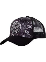 Czapka z daszkiem Von Dutch Trucker Snapback - Bandana Black. Czarne czapki męskie Von Dutch, bez wzorów, z bawełny. Za 170.35 zł.