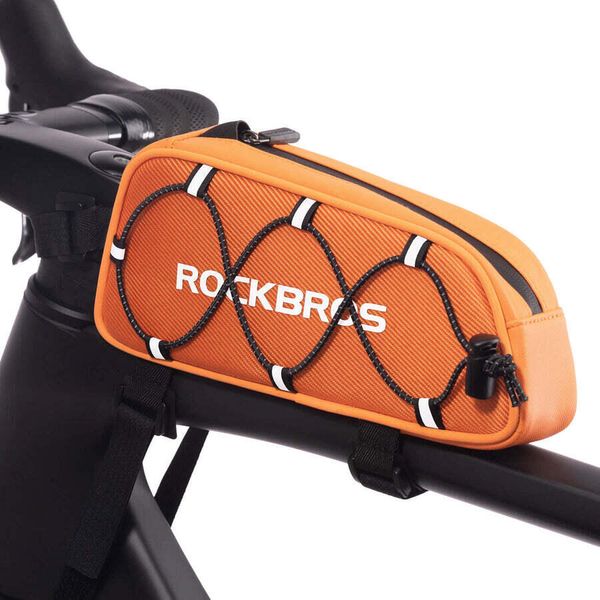 Torba na ramę roweru ROCKBROS 1 L. Czarne torebki klasyczne damskie ROCKBROS, bez wzorów, z materiału, bez dodatków. Za 83.52 zł.