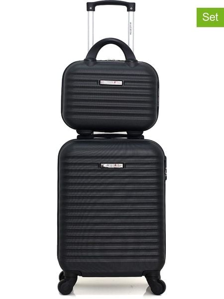 BlueStar 2-częściowy zestaw "Brazilia-H" w kolorze czarnym rozmiar: onesize. Czarne walizki Bluestar, bez wzorów, z materiału. Za 217.99 zł.