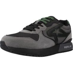 Buty REPLAY RS9I0003T Szary. Szare buty trekkingowe męskie Replay, ze skóry, bez zapięcia, trekkingowe. Za 365.99 zł.
