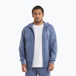 Bluza męska Pitbull Sampson Hooded Zip Sweatshirt. Niebieskie bluzy z kapturem męskie PITBULL, l, z bawełny. Za 229.99 zł.