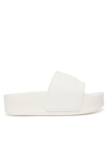 Liu Jo Klapki Mykonos 01 BA6077 EX028 Biały. Białe klapki damskie Liu Jo, bez wzorów, z syntetyku, bez obcasa. Za 279.99 zł.