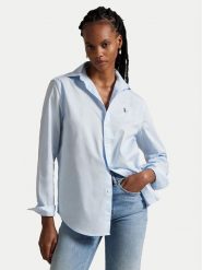 Polo Ralph Lauren Koszula 211A92177003 Niebieski Classic Fit. Niebieskie koszule damskie Polo Ralph Lauren, xs, bez wzorów, z bawełny, bez kołnierzyka, bez ramiączek. Za 559.99 zł.