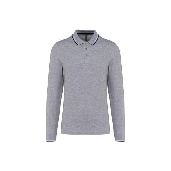 Koszulka polo pique z długim rękawem Kariban. Niebieskie koszulki męskie z długim rękawem KARIBAN, s, z bawełny. Za 152.00 zł.