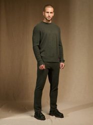 Perfect Cashmere Kaszmirowy sweter "Steven" w kolorze khaki rozmiar: L. Brązowe swetry męskie Perfect Cashmere, l, bez wzorów, z kaszmiru, bez kołnierzyka. Za 483.17 zł.