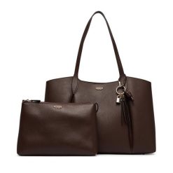 Torebka Guess. Brązowe torebki klasyczne damskie Guess, z aplikacjami, bez dodatków. Za 634.99 zł.