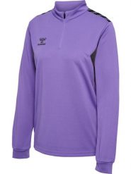 Damska bluza dresowa half zip Hummel Authentic. Fioletowe bluzy sportowe damskie HUMMEL, s, z dresówki. Za 195.65 zł.