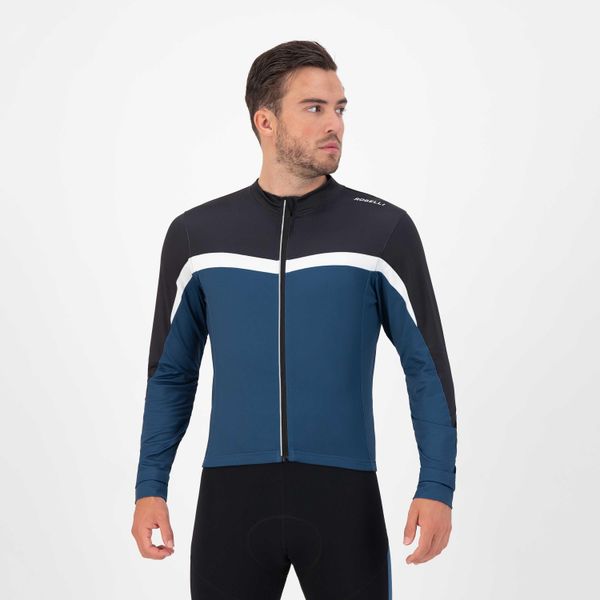 Koszulka rowerowa męska Rogelli COURSE z długim rękawem, ocieplana. Białe t-shirty sportowe męskie Rogelli, l, z gumy, bez ramiączek, rowerowe. Za 137.20 zł.