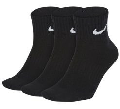 Skarpetki Nike Nike Codziennie Lekkie Dorosłych. Czarne skarpetki męskie Nike, bez wzorów, z bawełny. Za 151.99 zł.