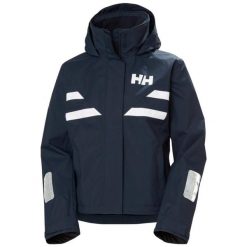 Damska kurtka wodoodporna Helly Hansen Quayside. Niebieskie kurtki damskie Helly Hansen, bez wzorów, bez kaptura. Za 999.00 zł.