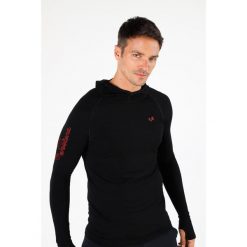 Bluza turystyczna męska Woolona Pakke Sport Merino. Czarne bluzy bez kaptura męskie WOOLONA, bez wzorów, sportowe, bez kołnierzyka, bez ramiączek. W wyprzedaży za 378.00 zł.