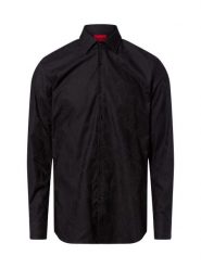 HUGO koszula biznesowa - Kenno Mężczyźni Slim Fit Bawełna czarny, 40. Czarne koszule męskie Hugo, m, bez wzorów, z bawełny, bez kołnierzyka, bez ramiączek. Za 349.95 zł.