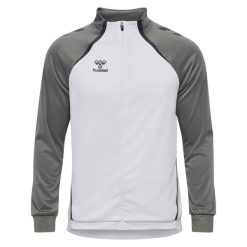 Bluza dresowa zapinana na zamek błyskawiczny Hummel Lead 2.0. Białe bluzy sportowe damskie HUMMEL, bez wzorów, z dresówki, bez ramiączek, bez kaptura. Za 283.00 zł.