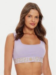 Versace Biustonosz top 1013323 1A10011 Różowy. Czerwone biustonosze Versace, bez wzorów, z bawełny, bez kołnierzyka. Za 229.99 zł.