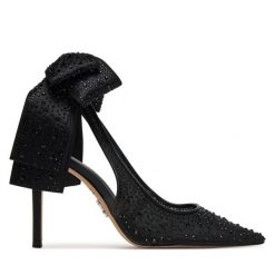 Szpilki Steve Madden. Czarne szpilki Steve Madden, bez wzorów, bez obcasa. Za 689.99 zł.