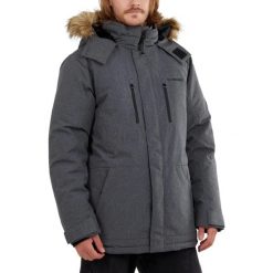 Płaszcz zimowy męski Fundango Spirit. Szare płaszcze męskie Fundango, na zimę, l, bez wzorów, klasyczne. Za 599.90 zł.