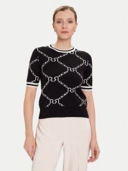 Rinascimento Sweter CFM0011924003 Czarny Regular Fit. Czarne swetry klasyczne damskie RINASCIMENTO, l, z syntetyku, bez kołnierzyka. Za 339.99 zł.